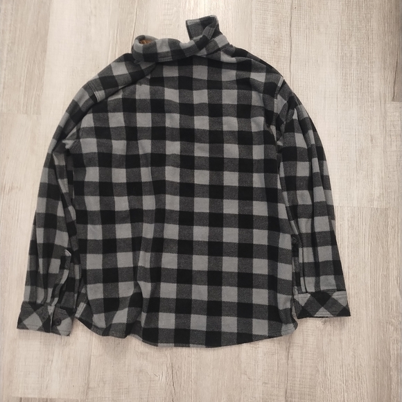 LEGENDARY WHITETAILS Mens XL Thick Fleece Flannel Button-Up Shirt Corduroy - Picture 3 of 3